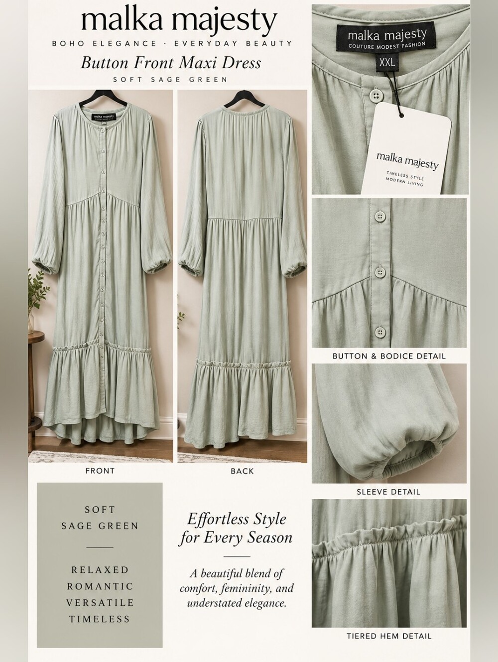 Malka Majesty NWTs Maxi Dress